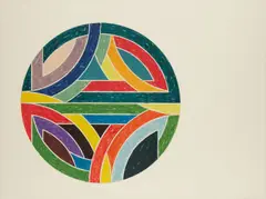 Sinjerli Variation IV, from Sinjerli Variations by Frank Stella, 1977, Offset lithograph and screenprint in colors, on Arches Cover paper, with full margins,, sold Apr 2016