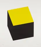 Yellow/Black, from Series of Ten Lithographs by Ellsworth Kelly, 1970, Lithograph in colors, on Special Arjomari paper, with full margins,, sold Apr 2016