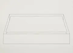 Donald Judd, Untitled, from Hommage à Picasso, 1973, Screenprint, on Rives BFK paper, with full margins,