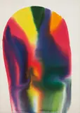 Phenomenon Spectrum OM by Paul Jenkins, 1973, Watercolor, on wove paper,, sold Apr 2016