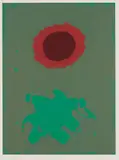 Adolph Gottlieb, Chrome Green, 1972, Screenprint in colors, on wove paper, with full margins,
