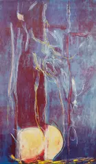All About Blue by Helen Frankenthaler, 1994, Lithograph and woodcut in colors, on triple layered Kozo fiber handmade paper, the full sheet,, sold Apr 2016
