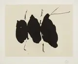 Octavio Paz Suite: Mexican Elegy by Robert Motherwell, 1988, Lithograph, on hand-made Japanese Ganpi collé to Arches paper, with full margins,, sold Apr 2016