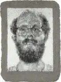 Chuck Close, Self-Portrait Manipulated