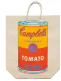 Andy Warhol, Campbell's Soup Can (Tomato), 1966, Screenprint in colors, on a paper shopping bag,