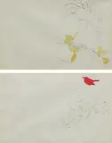 Andy Warhol, A Gold Book: two unfolded plates, 1957, Two offset lithographs with hand-coloring, printed on both sides of wove paper, the full sheet, unfolded and never bound,