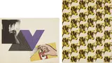 Appropriation print (with Andy Warhol, Frank Stella and Roy Lichtenstein); and Warhol Cow Wallpaper by Richard Pettibone, 1970 and 1971, Two screenprints in colors, on wove paper, with margins and the full sheet,, sold Apr 2016