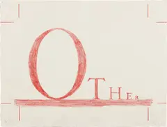 Other by Ed Ruscha, 2004, Lithograph in red, on German Etching paper, the full sheet,, sold Apr 2016