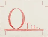 Ed Ruscha, Other, 2004, Lithograph in red, on German Etching paper, the full sheet,