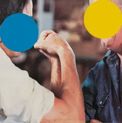 Two Opponents (Blue and Yellow) by John Baldessari, 2004, Screenprint in colors, on Rives BFK paper, the full sheet,, sold Apr 2016
