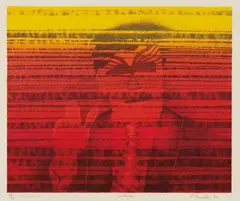 Untitled (Violencia) by Ed Paschke, 1980, Lithograph in colors with hand-coloring, on wove paper, with full margins,, offered Apr 2016