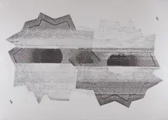 Bullet Hole by Nate Lowman, 2010, Screenprint, on silver metallic paper, with full margins,, sold Apr 2016