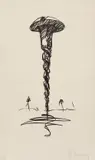 Claes Oldenburg, Colossal Screw in Landscape - Type 1, 1976, Lithograph, on Arches Roll paper, with full margins,