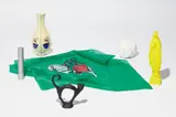 Katharina Fritsch, Madonna; Brain; Vase; Scarf; Black Cat; and Money