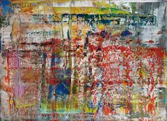 Abstraktes Bild (P1) by Gerhard Richter, 1990, Chromogenic print, flush-mounted to aluminium (as issued), the full sheet,, offered Apr 2016