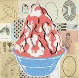Donald Baechler, Red Sundae (Well Fancy That), 2000, Screenprint in colors, on wove paper, the full sheet,