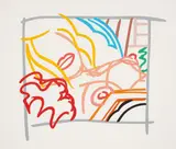 Tom Wesselmann, Bedroom Blonde with Doodle with Photo, 1988, Screenprint in colors, on wove paper, with full margins,