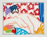 Tom Wesselmann, Judy Reaching Over Table, 1997, Screenprint in colors, on Coventry Rag paper, with full margins,