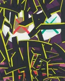 Kaws, Paper Smile, 2012, Screenprint in colors, on Saunders Waterford paper, the full sheet,