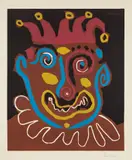 Le vieux roi (The Old King) by Pablo Picasso, 1963, Linocut in colors, on Arches paper, with full margins, sold Oct 2016