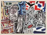 Jean Dubuffet, Faits mémorables II (Memorable Events II), 1978, Screenprint in colors, on Arches paper, with full margins
