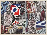 Jean Dubuffet, Faits mémorables I (Memorable Events I), 1978, Screenprint in colors, on Arches paper, with full margins