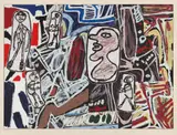Jean Dubuffet, Faits mémorables III (Memorable Events III), 1978, Screenprint in colors, on Arches paper, with full margins
