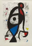Joan Miró, La Contre-balancée (Counter-Balanced), 1975, Etching and aquatint in colors, on Arches paper, with full margins