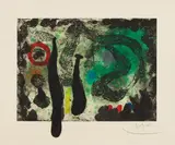 Joan Miró, Le Jardin de mousse (The Moss Garden), 1968, Aquatint in colors with carborundum, on Mandeure rag paper, with full margins