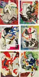 Frank Stella, Waves II: six prints, 1985-1989, Six screenprints with lithograph and linocut in colors with hand-coloring, marbling and collage, on T.H. Saunders paper, the full sheets