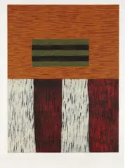 Sean Scully, This Way Up, 1993, Monotype in colors, on wove paper, with full margins