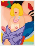 Tom Wesselmann, Claire with Robe Half Off (Vivienne), from Portfolio 90, 1993, Screenprint in colors, on Museum Board, with full margins
