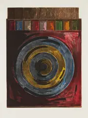 Target with Plaster Casts by Jasper Johns, 1979-80, Etching and aquatint in colors, on Rives BFK paper, with full margins, sold Oct 2016