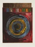 Jasper Johns, Target with Plaster Casts, 1979-80, Etching and aquatint in colors, on Rives BFK paper, with full margins