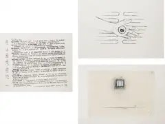 Three Works; Untitled by Robert Gober, 2000, The complete set of three prints, including two lithographs and one lithograph in colors with screenprint, embossing, ha, offered Oct 2016