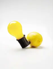Capri Batterie by Joseph Beuys, 1985, Multiple comprising light bulb (Mazda) without the manufacturer’s inkstamp, plug socket, and exchangeable lemon, contain, offered Oct 2016