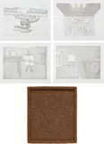 Richard Artschwager, Zeno's Paradox, 2004, The complete set of four etchings and aquatint in colors, on Somerset paper, with full margins, all contained in the wall-mountable portfolio box of rubberized horsehair