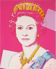 Andy Warhol, Queen Elizabeth II of the United Kingdom, from Reigning Queens, 1985, Screenprint in colors, on Lenox Museum Board, the full sheet