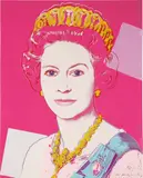 Andy Warhol, Queen Elizabeth II of the United Kingdom, from Reigning Queens, 1985, Screenprint in colors, on Lenox Museum Board, the full sheet