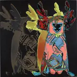 Andy Warhol, Kachina Doll, from Cowboys and Indians, 1986, Unique screenprint in colors, on Lenox Museum Board, the full sheet