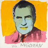 Andy Warhol, Vote McGovern, 1972, Screenprint in colors, on Arches 88 paper, the full sheet,