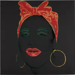 Mammy, from Myths by Andy Warhol, 1981, Screenprint in colors with diamond dust, on Lenox Museum Board, the full sheet, sold Oct 2016