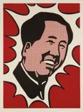 Roy Lichtenstein, Mao, 1971, Lithograph in colors, on Arches paper, with full margins, accompanied by the deluxe hard-cover book The Adventures of Mao on the Long March by Frederic Tuten