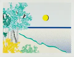 Titled by Roy Lichtenstein, 1996, Screenprint in colors, on Coventry Rag paper, with full margins, sold Oct 2016
