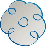 Jeff Koons, Flower Drawing (Blue)