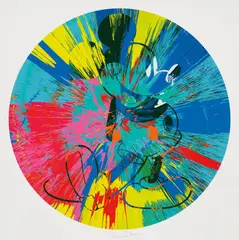 Beautiful Mickey by Damien Hirst, 2015, Screenprint in colours, on wove paper, with full margins,, offered Oct 2016