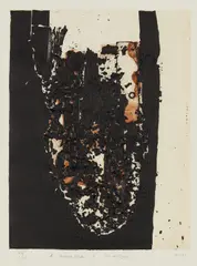 Combustione by Alberto Burri, 1963-64, Etching and aquatint in colors, on Fabriano Rosapina paper, with full margins, sold Oct 2016