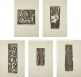 Max Weber, Five Prints by Max Weber