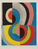 Plougastel by Sonia Delaunay, 1970, Lithograph in colors, on Arches paper, with full margins, sold Oct 2016