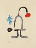 Joan Miró, A toute épreuve: one plate, 1958, Woodcut in colors, on Auvergne vellum paper, with full margins
